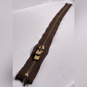 Vintage Louis Vuitton 
Double Zipper Brass LV Pulls 22”- 23” Replace Repair